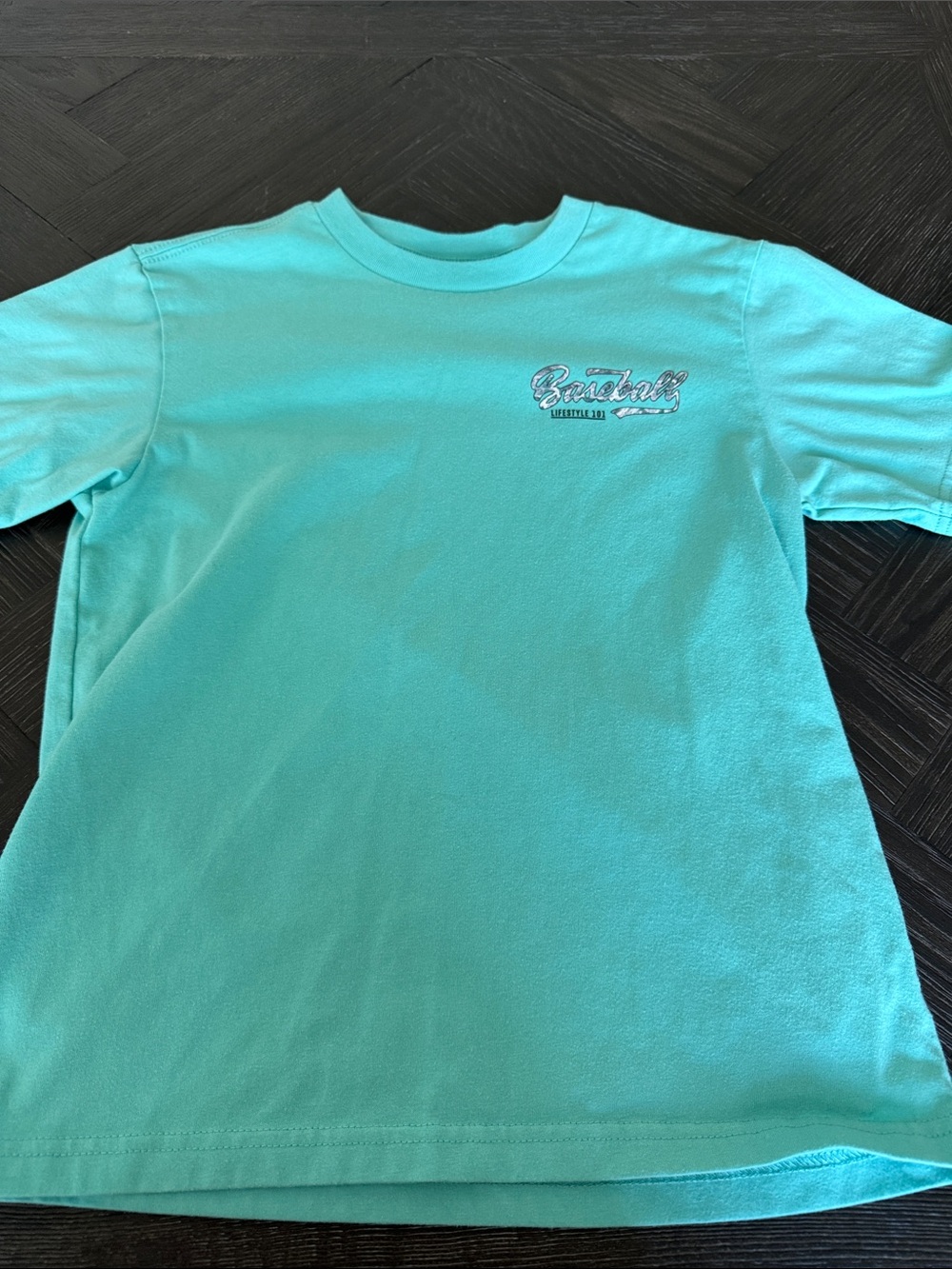 Baseball Lifestyle 101 Youth Small Blue Graphic T-Shirt - Picture 5 of 5